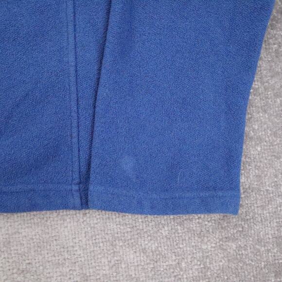 L.L.Bean Polartec Fleece Large Blue Long Sleeve 1/4 Snap Pullover Sweatshirt - Picture 12 of 12